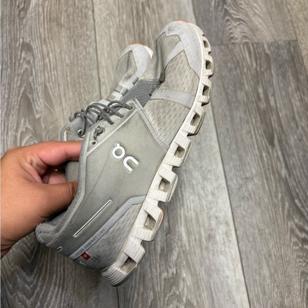 On Running Light Gray Athletic Shoes